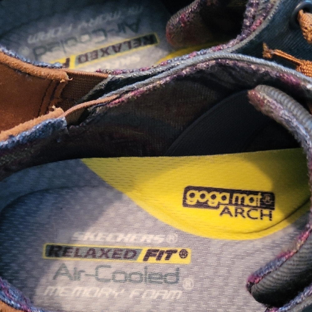 Skechers Blue and Brown Boat Shoes - Picture 2 of 5